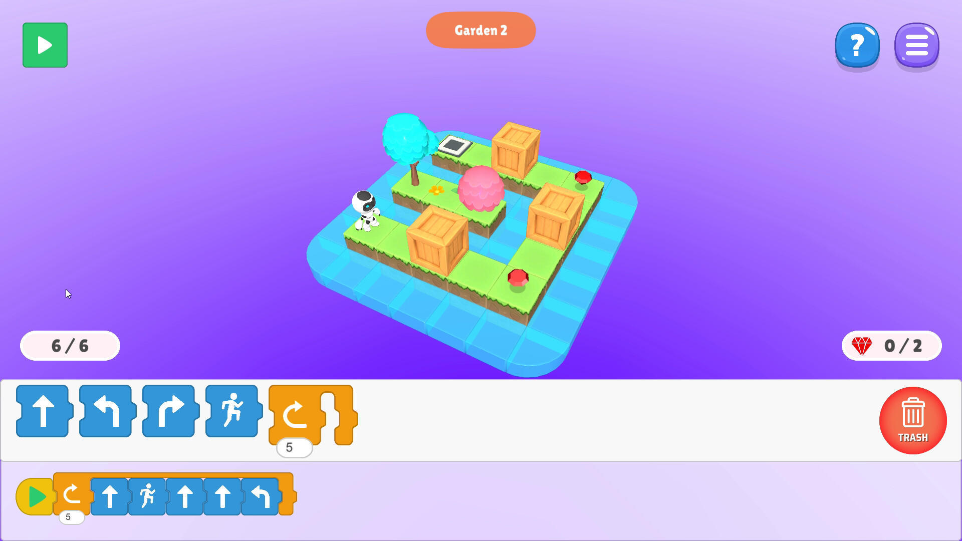 Screenshot of CODING ROBO