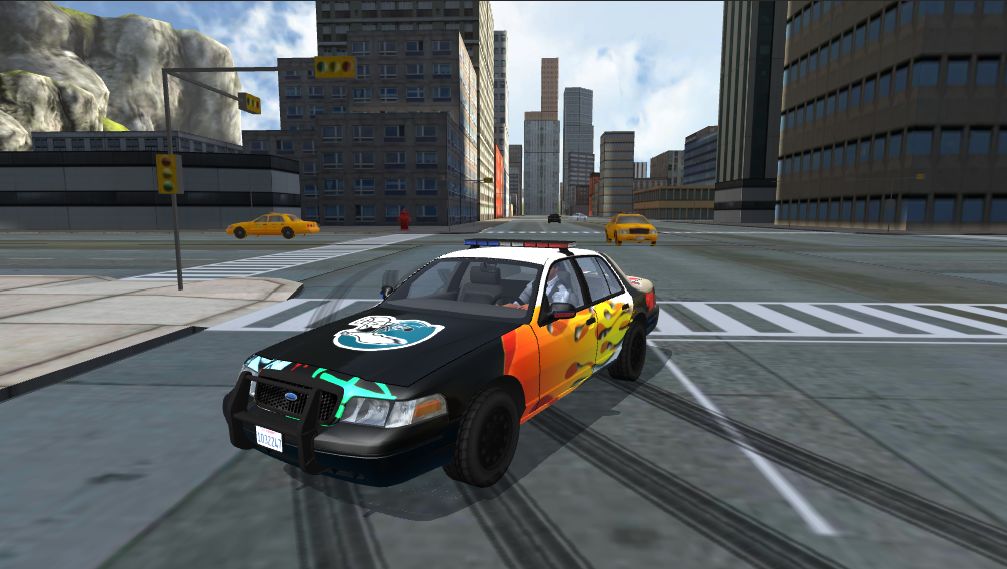 Screenshot of Police Car Drift Simulator