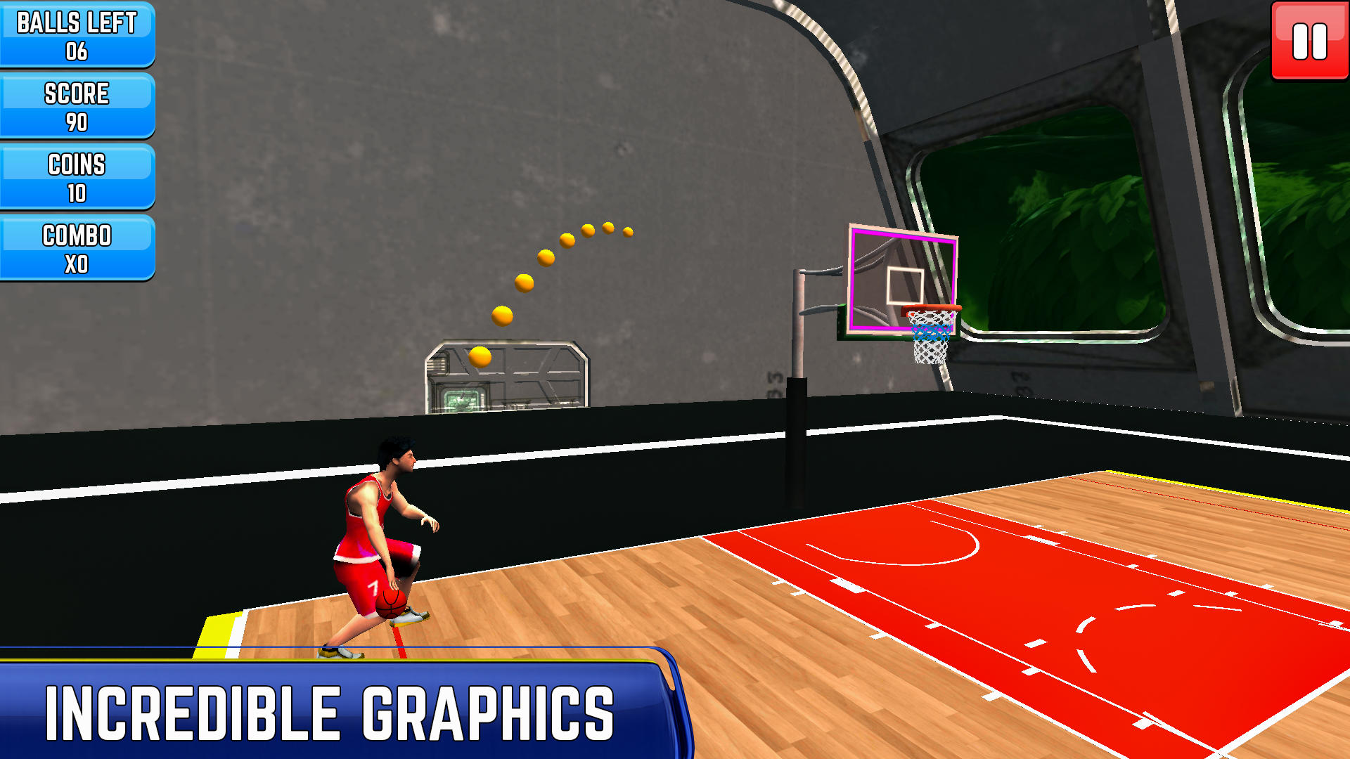 Basketball 3D Dunk Game ภาพหน้าจอเกม
