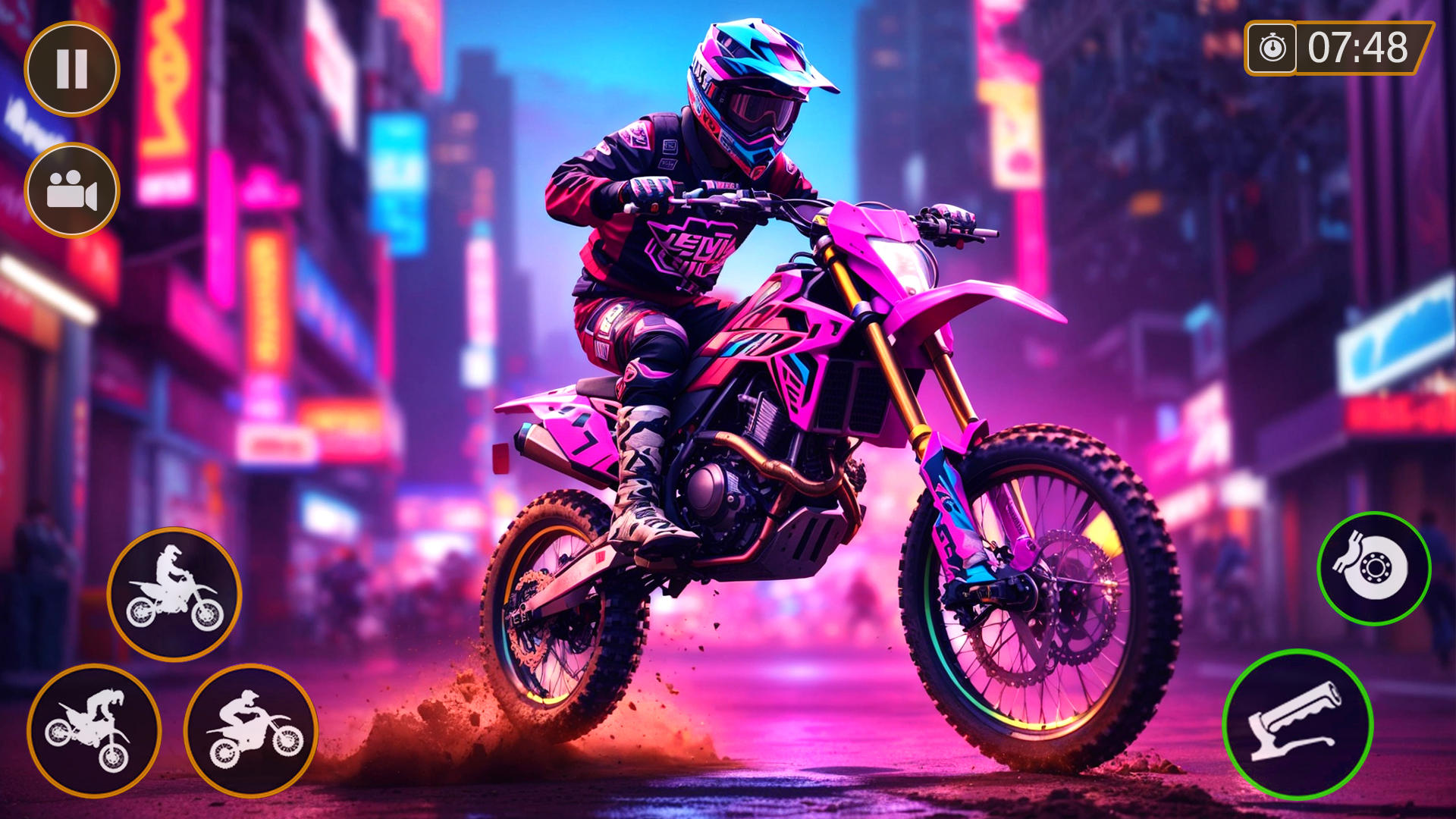 Dirt Bike Stunt Motocross Game screenshot game