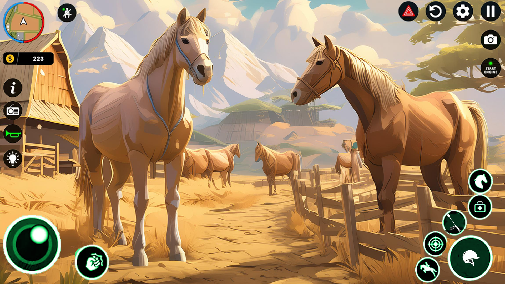 Virtual Horse Riding Farm 3d Game Screenshot