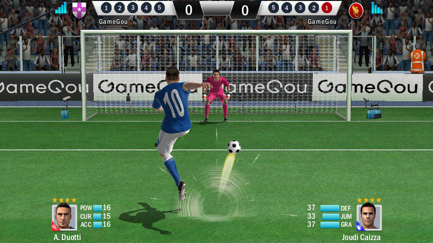 Soccer Shootout ゲームのスクリーンショット