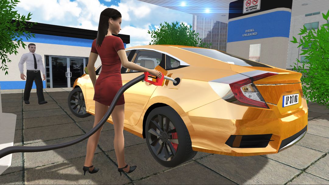 Car Simulator Civic 게임 스크린 샷