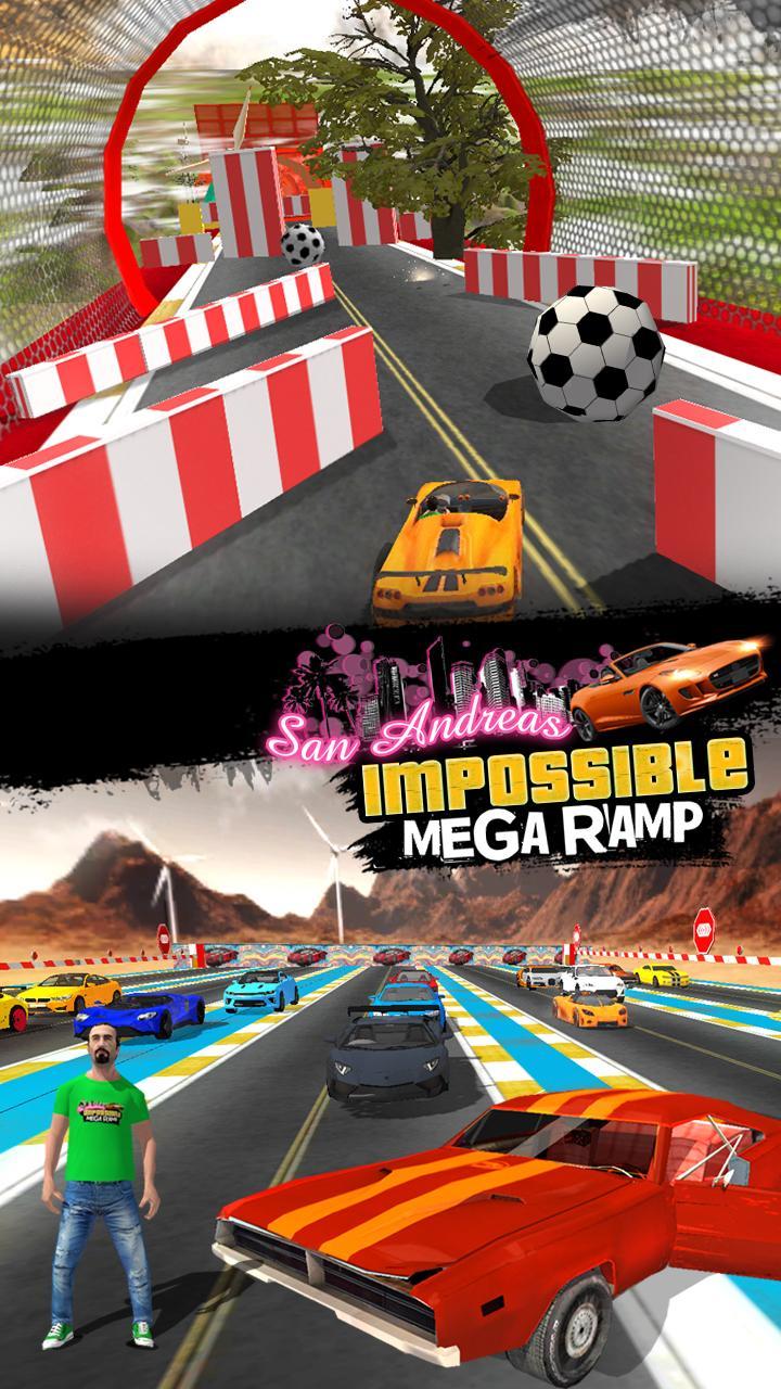 Gangster Grand Impossible Ramp Game Screenshot