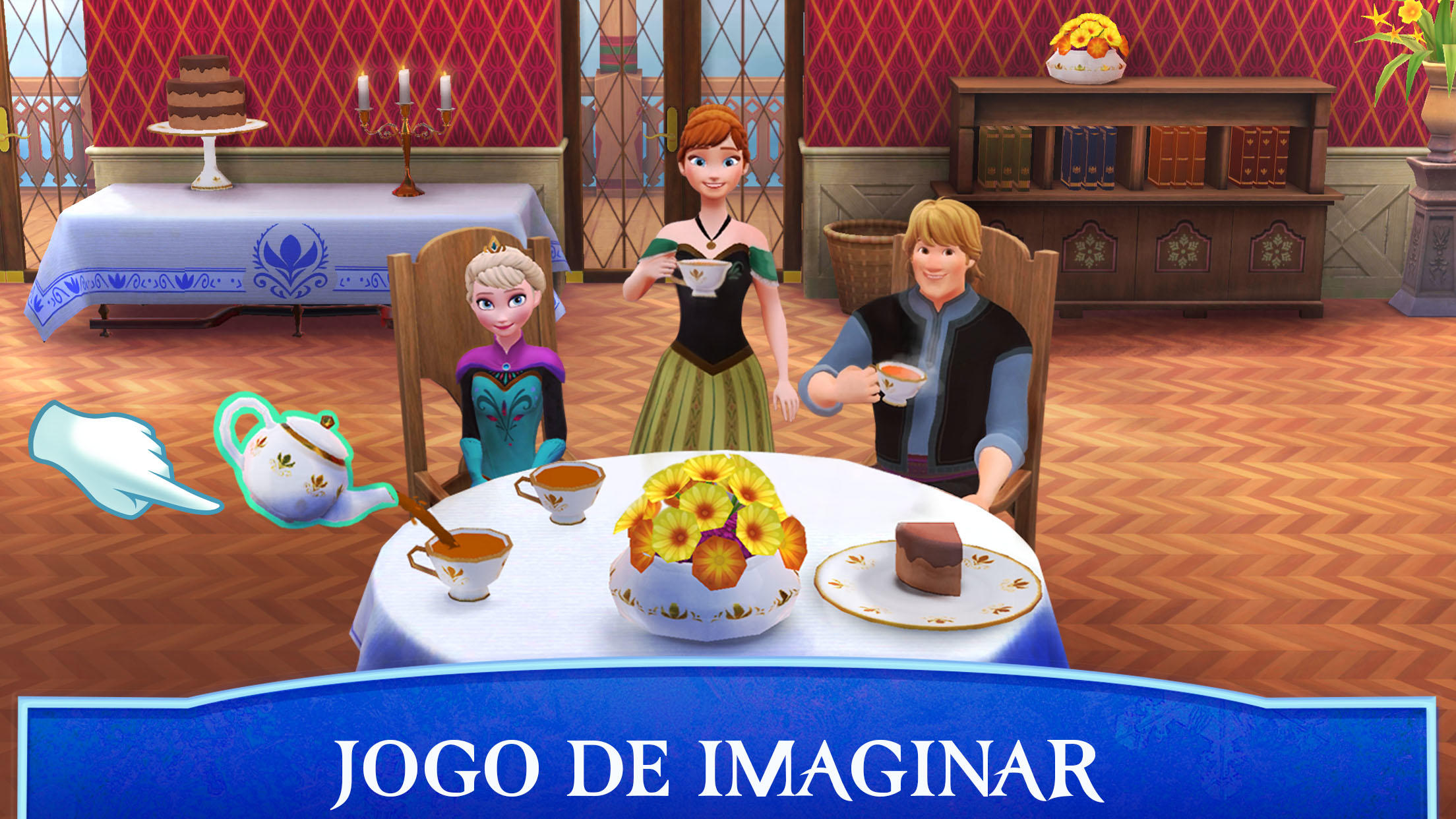 Captura de Tela do Jogo Disney Frozen: Castelo Real