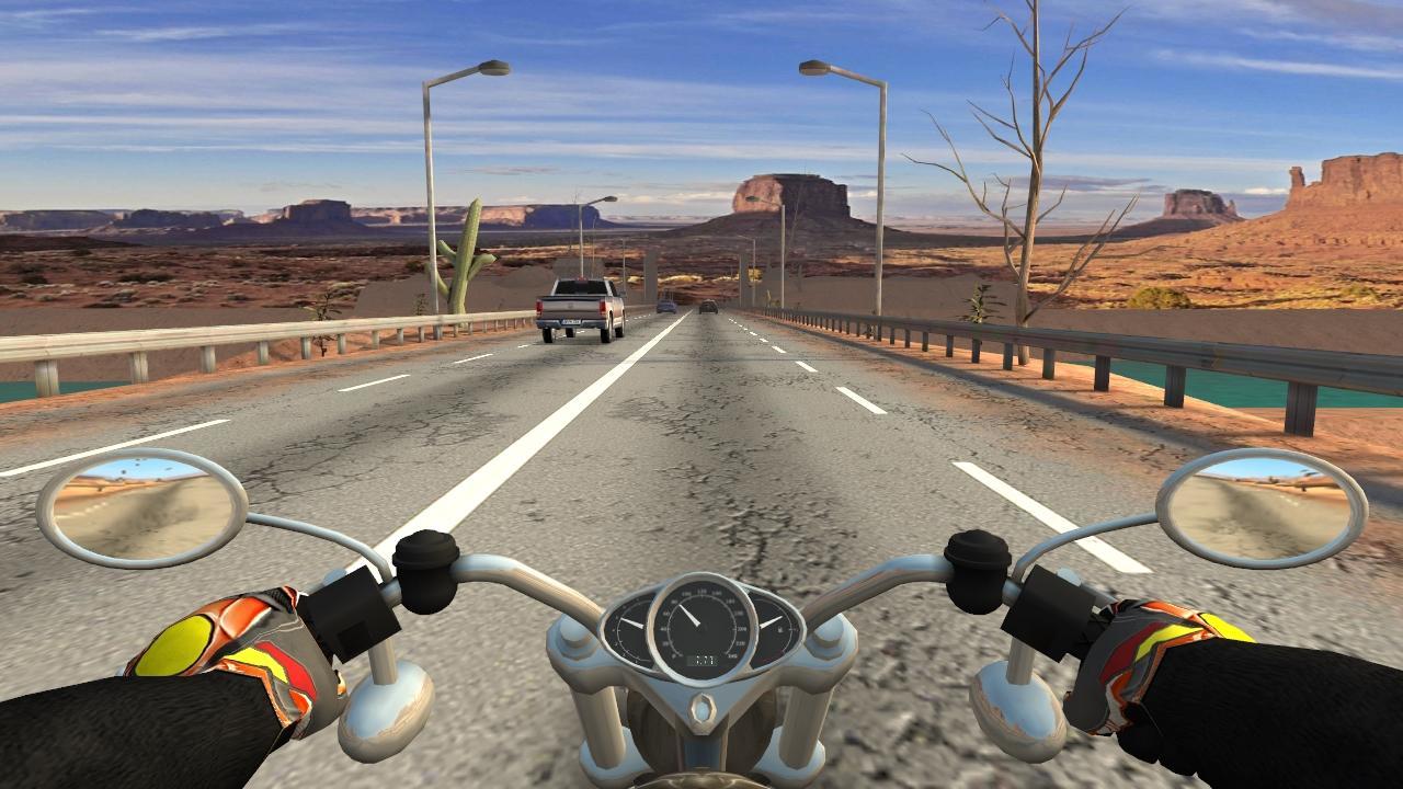 Moto Racing 3D Game Screenshot