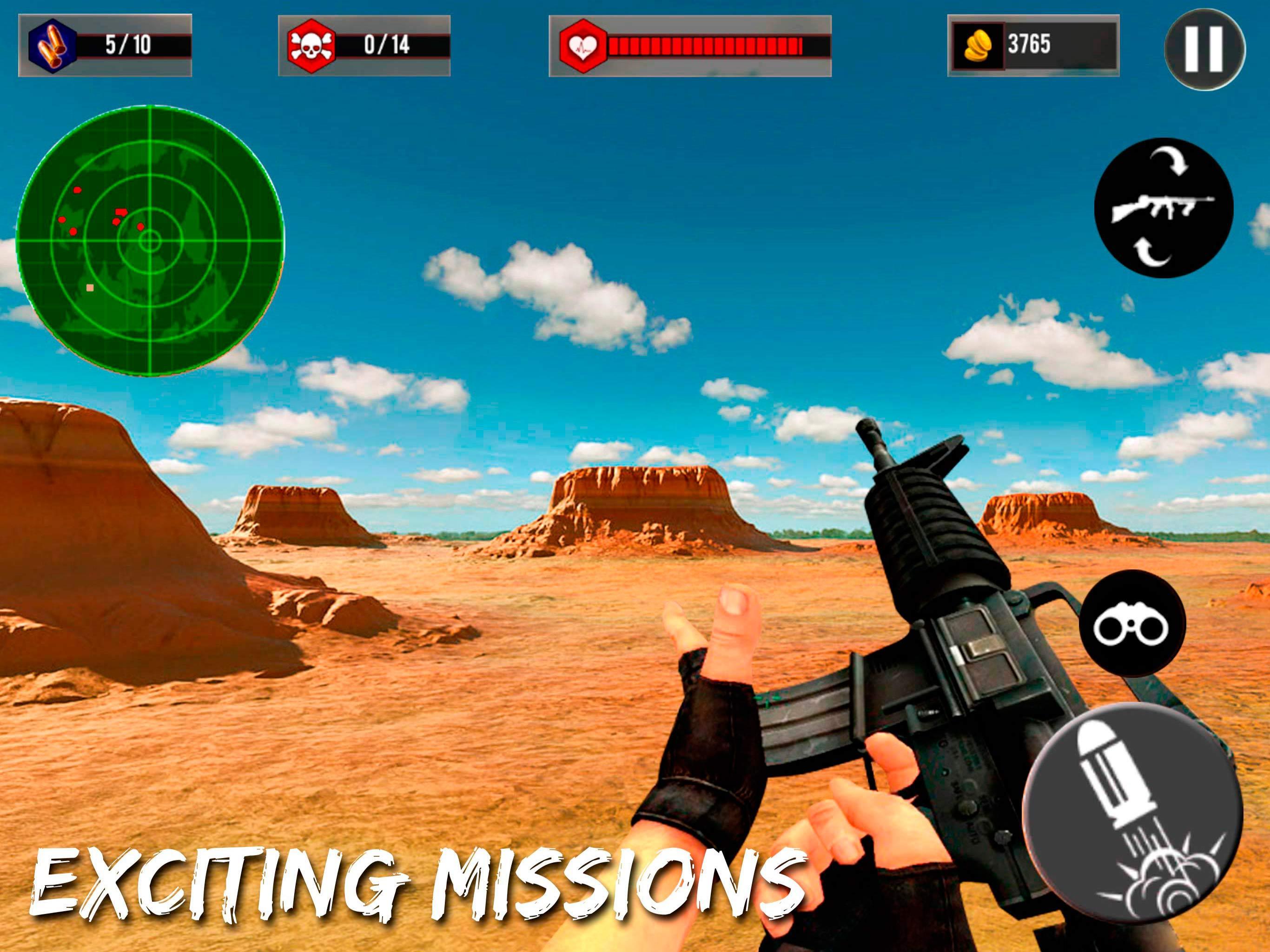 Screenshot of Desert Sniper Special Forces 3D Shooter FPS Game