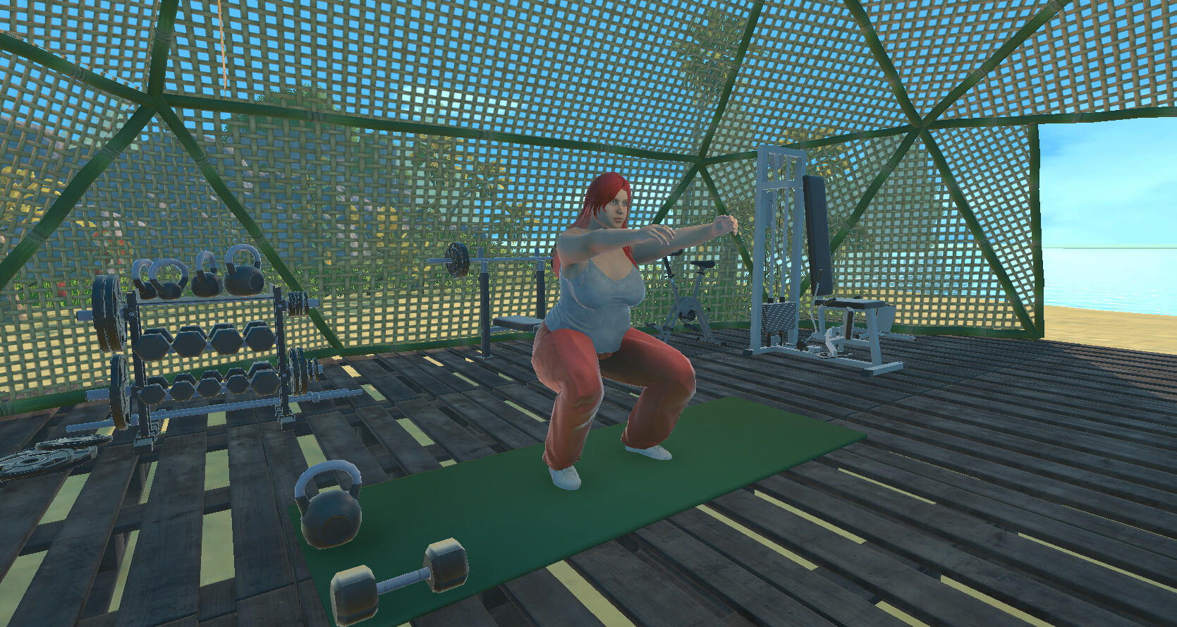 Gym Camp Simulator ภาพหน้าจอเกม
