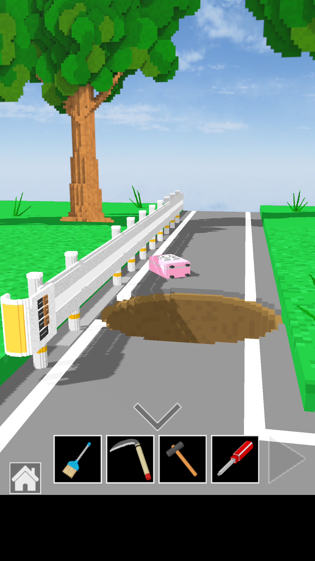 脱出ゲーム　道とガードレール 게임 스크린샷