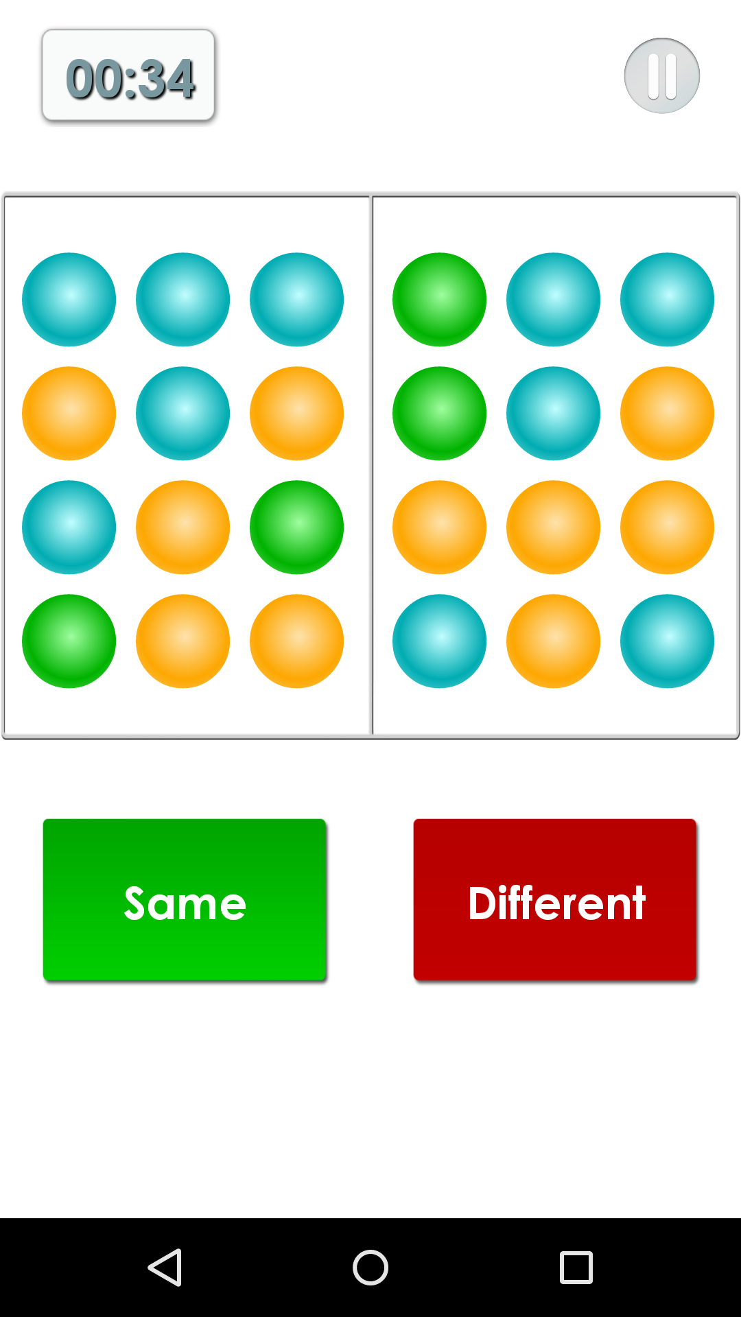 Super Brain Training Game Screenshot