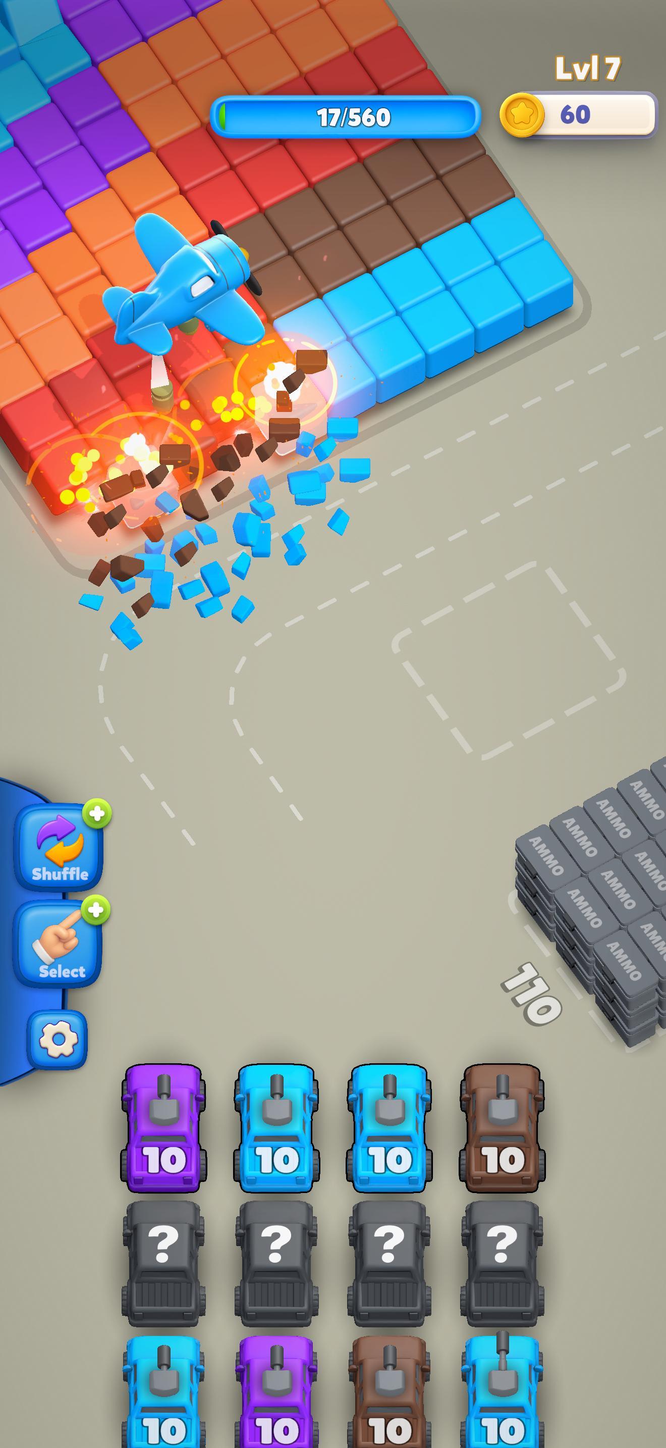 Shoot The Blocks Game Screenshot