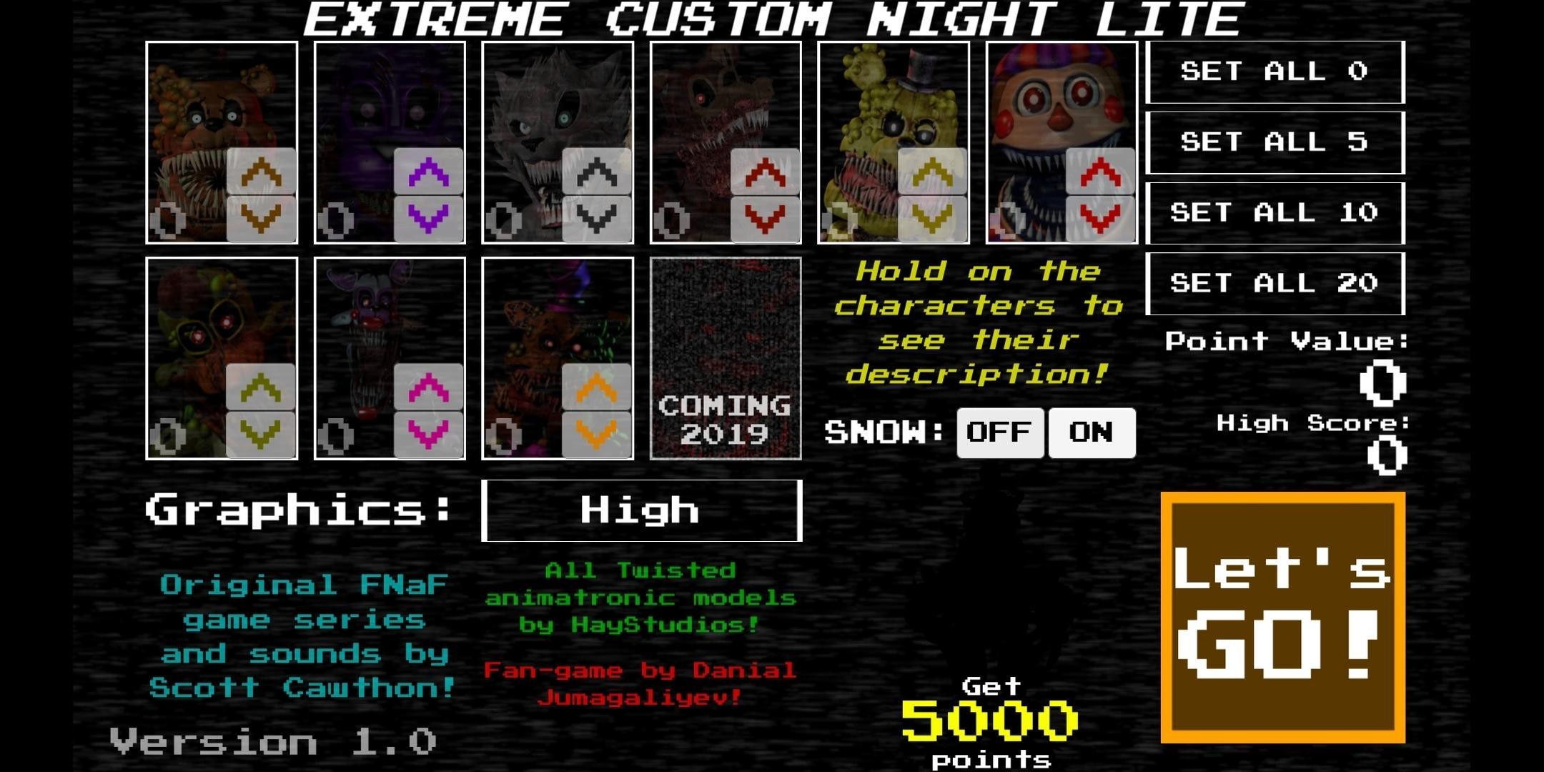 Extreme Custom Night by CCI Studios - Game Jolt