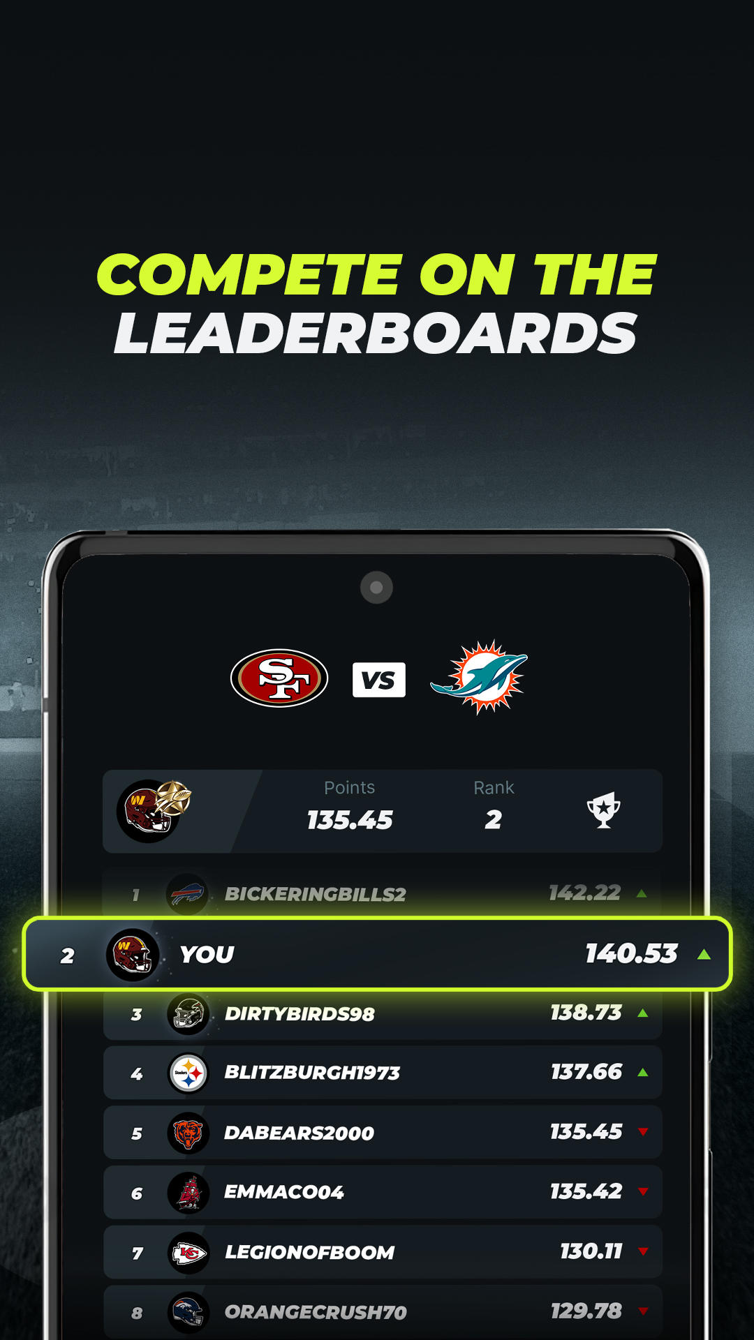 NFL Primetime Fantasy ゲームのスクリーンショット