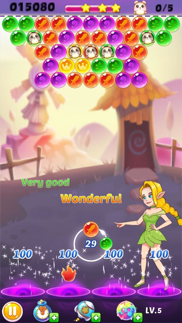 Fairy Bubble Shooter Magic screenshot game