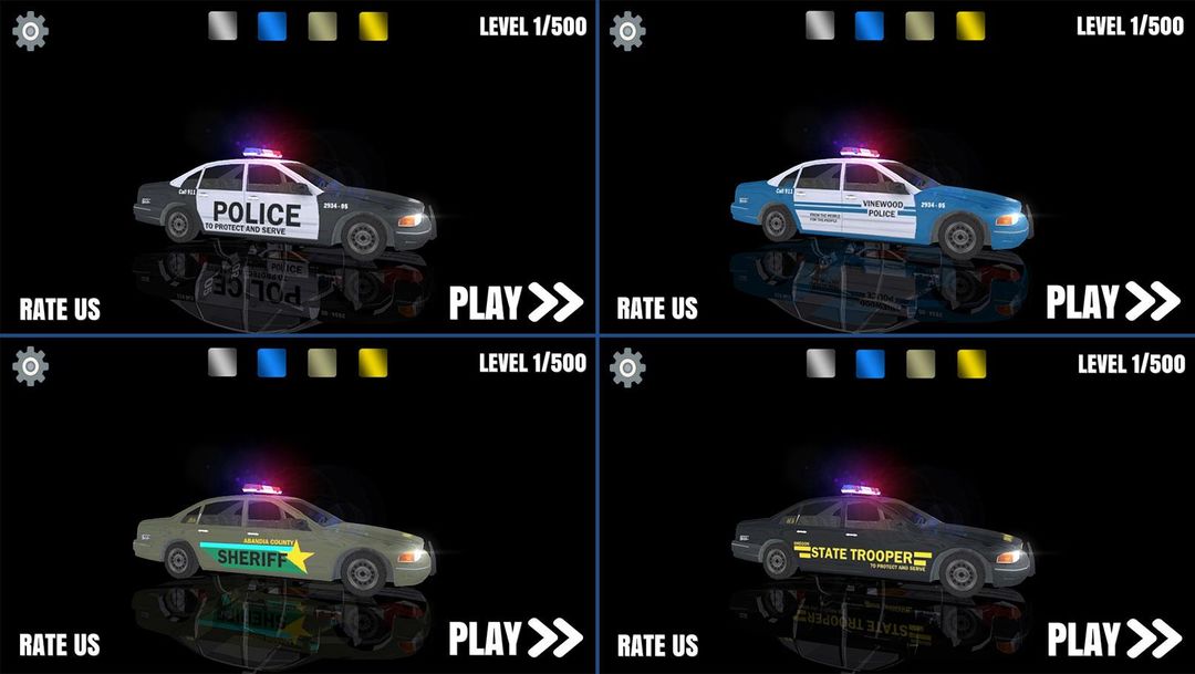 Screenshot of Police Car Parking PRO: Car Parking Games 2020
