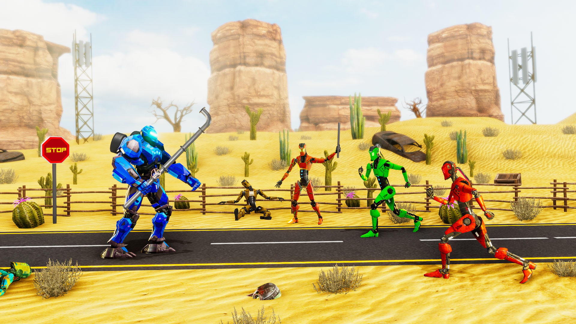 Screenshot 2 of Robot Fighting kung Fu Games 