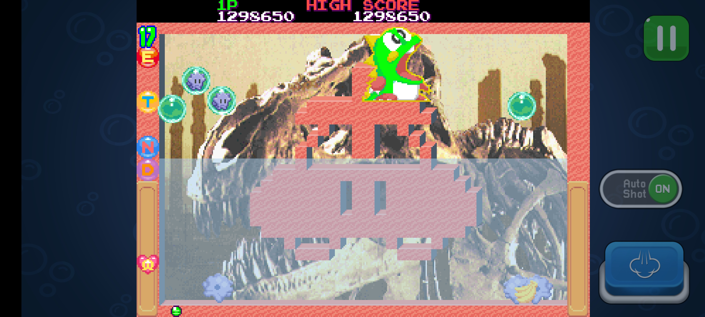 BUBBLE MEMORIES Classic Game Screenshot
