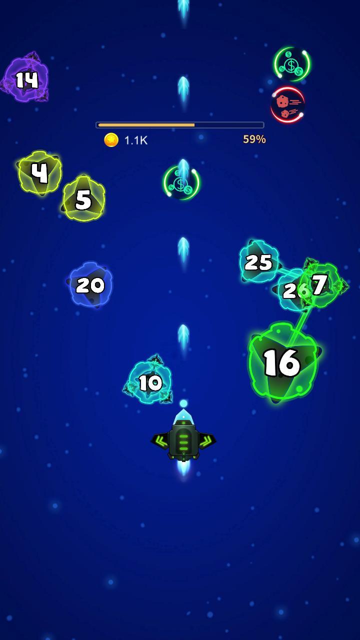 Screenshot of Meteorite Blast -Relax