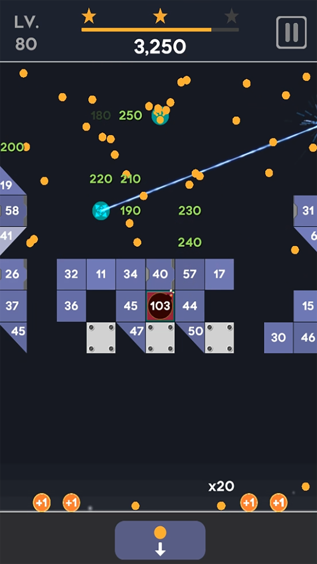 Bricks VS Balls Game Screenshot