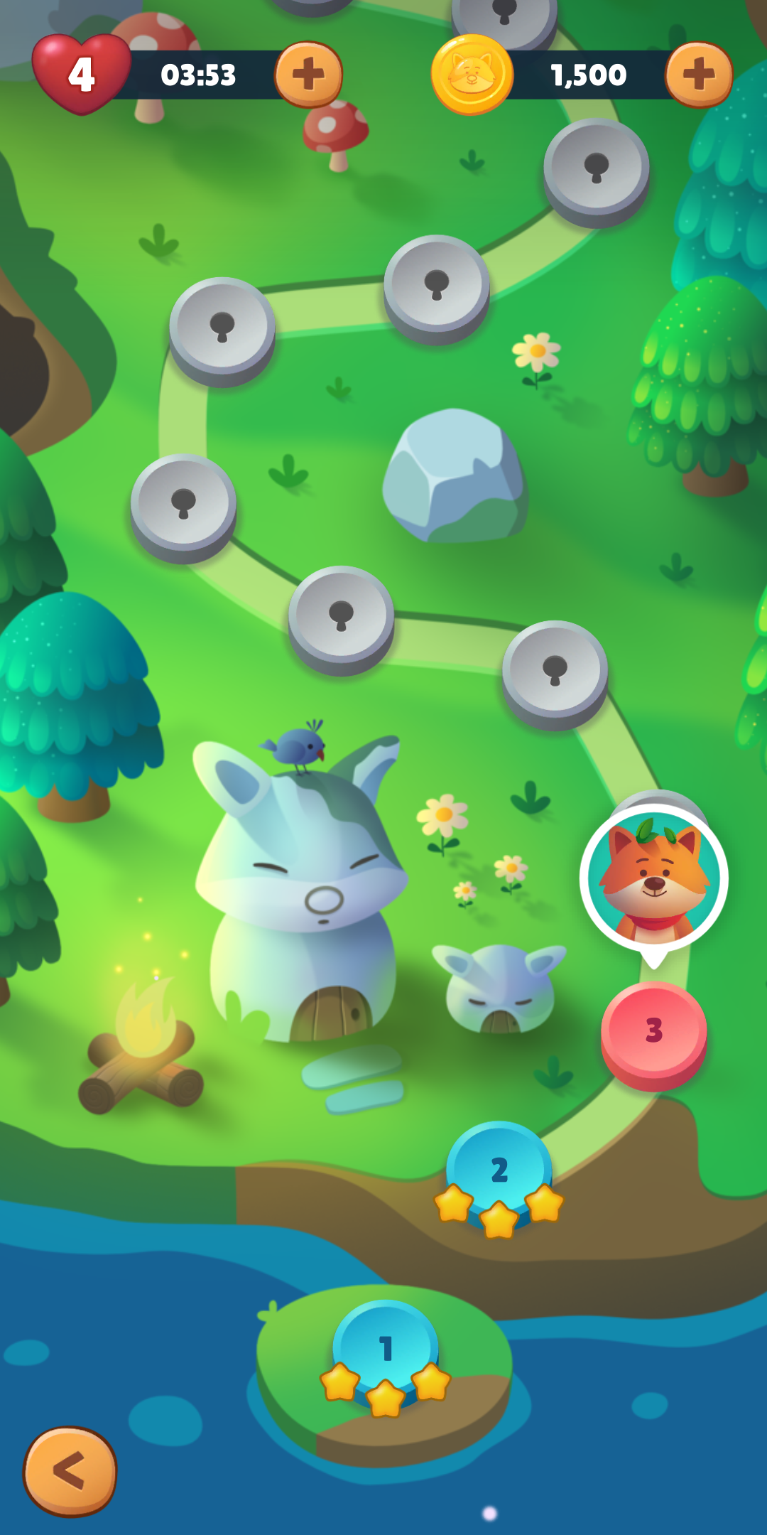Classic Bubble Shooter Puzzle Game Screenshot