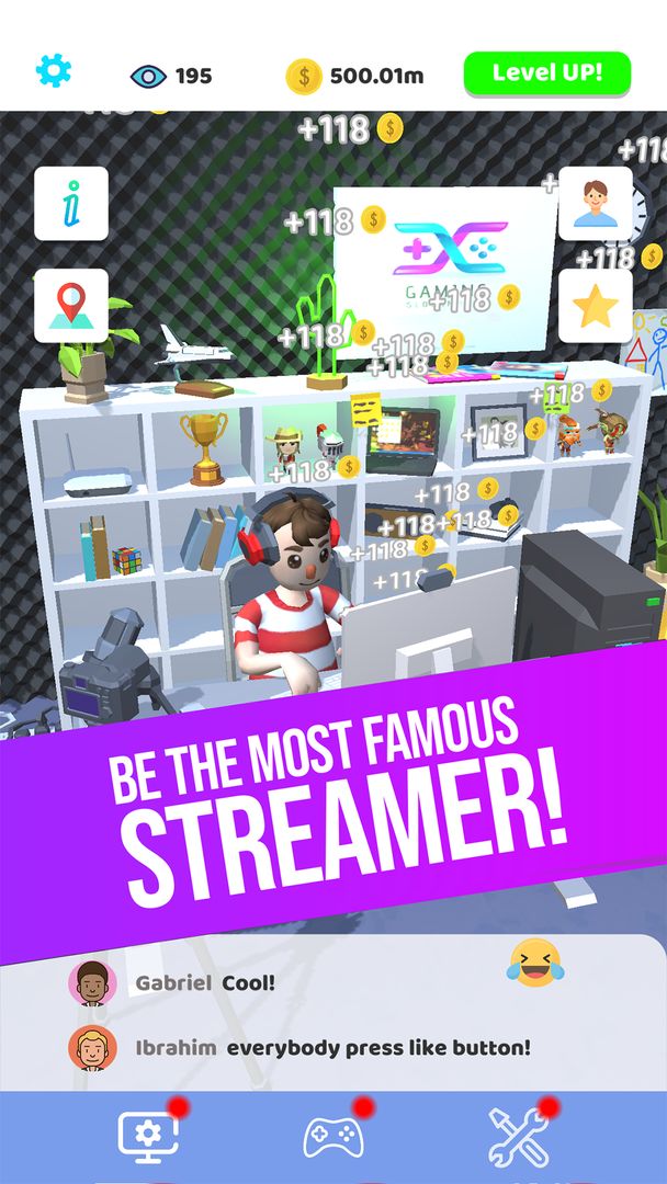 Idle Streamer! ภาพหน้าจอเกม