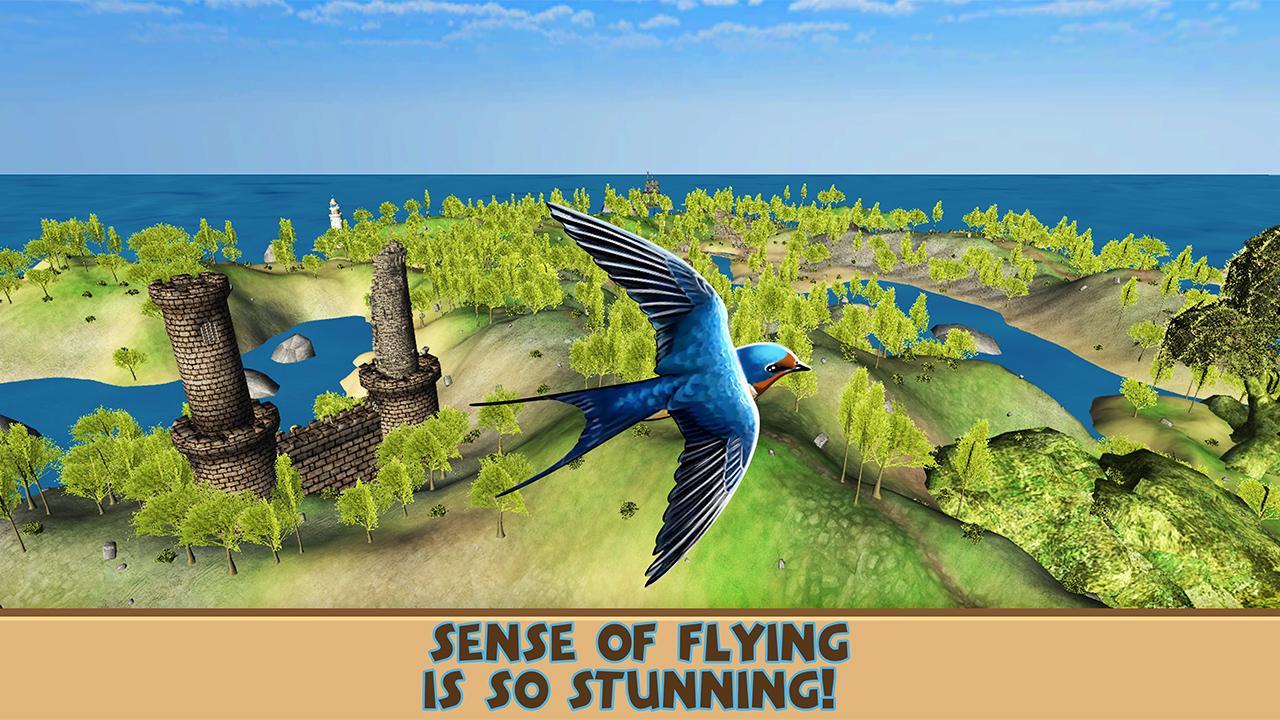 Swallow Simulator - Flying Bird Adventure ゲームのスクリーンショット