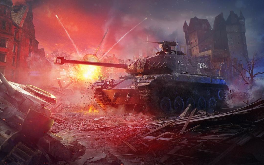 Screenshot of Heavy Army War Tank Driving Simulator : Battle 3D