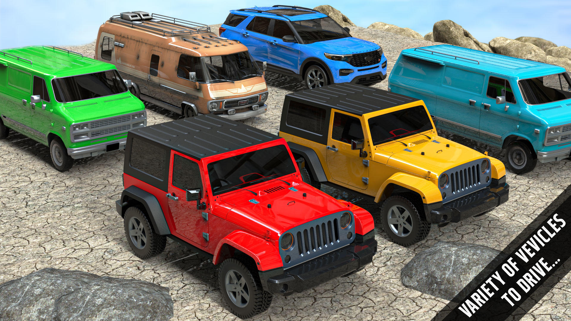 Screenshot 3 of Camper Van Driving Jeep Games 