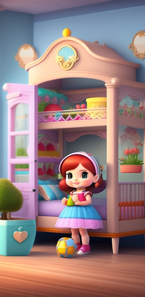 Скриншот игры Baby Doll House game