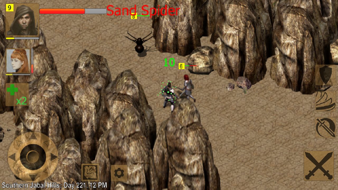Screenshot of Exiled Kingdoms RPG