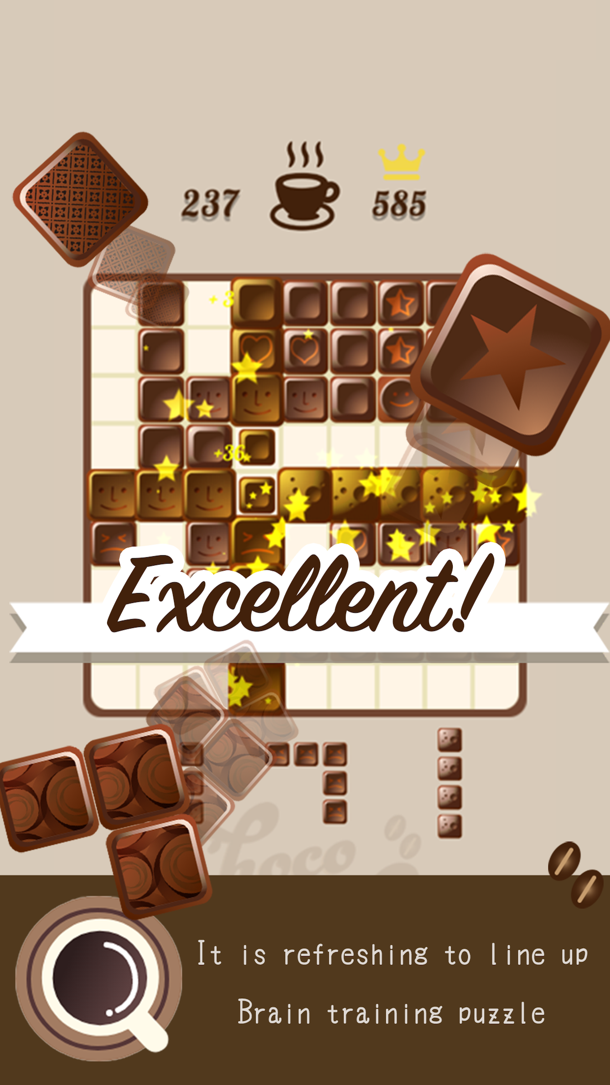 Block Puzzle Chocolate&Puzzle 게임 스크린샷