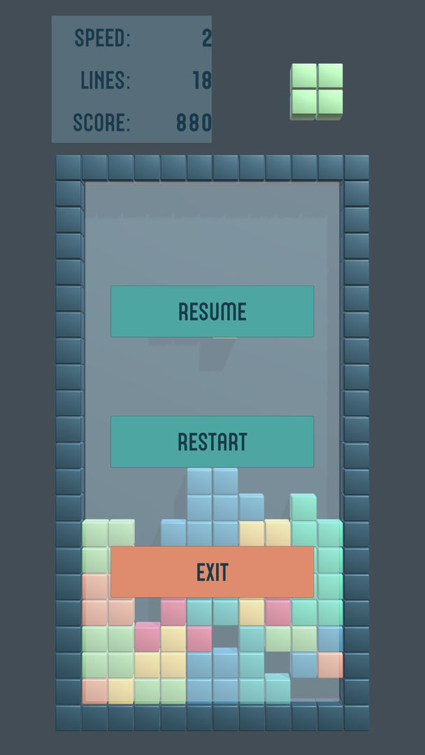 Tetris 게임 스크린 샷