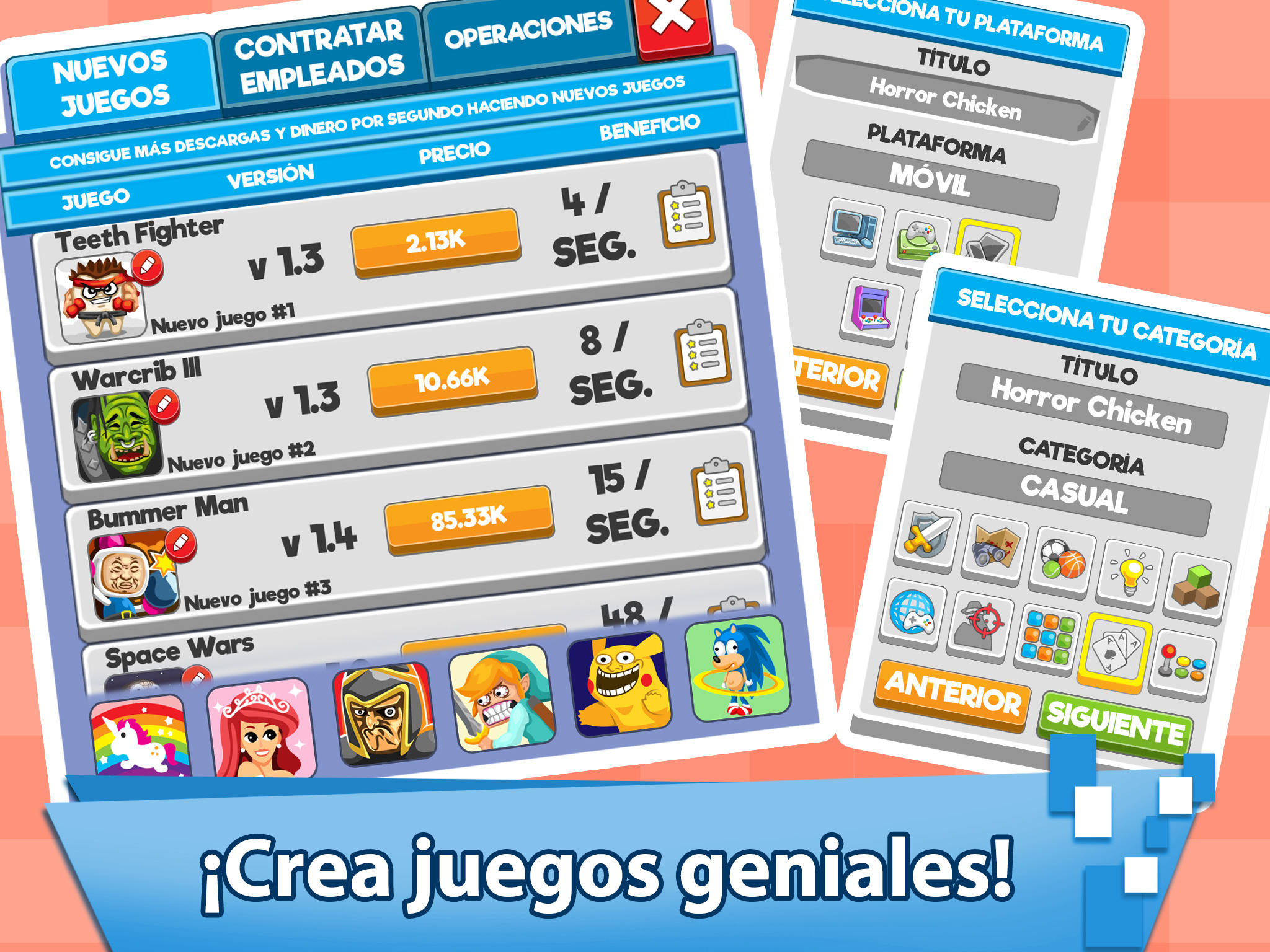 Captura de Pantalla del Juego Magnate videojuegos inactivos