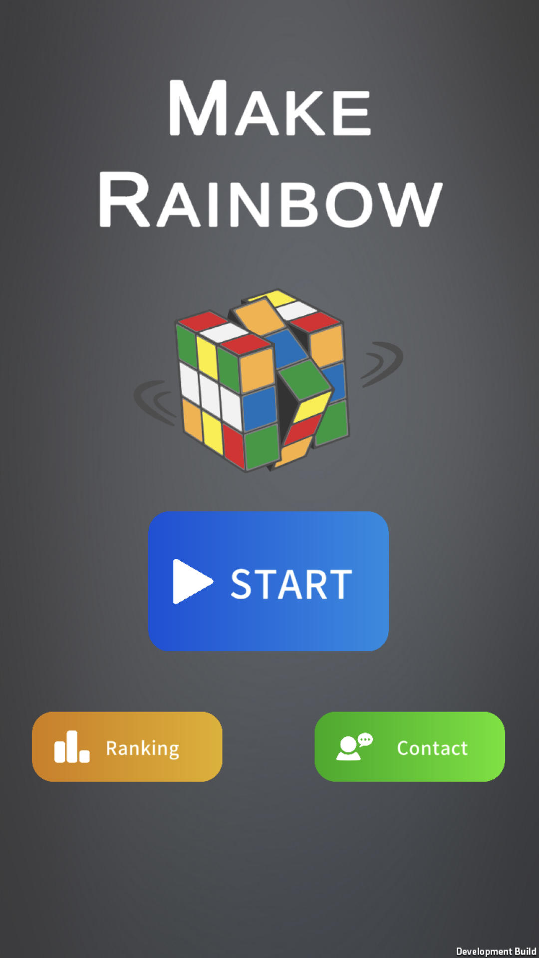 2D Rubiks Cube: Make Rainbow Game Screenshot