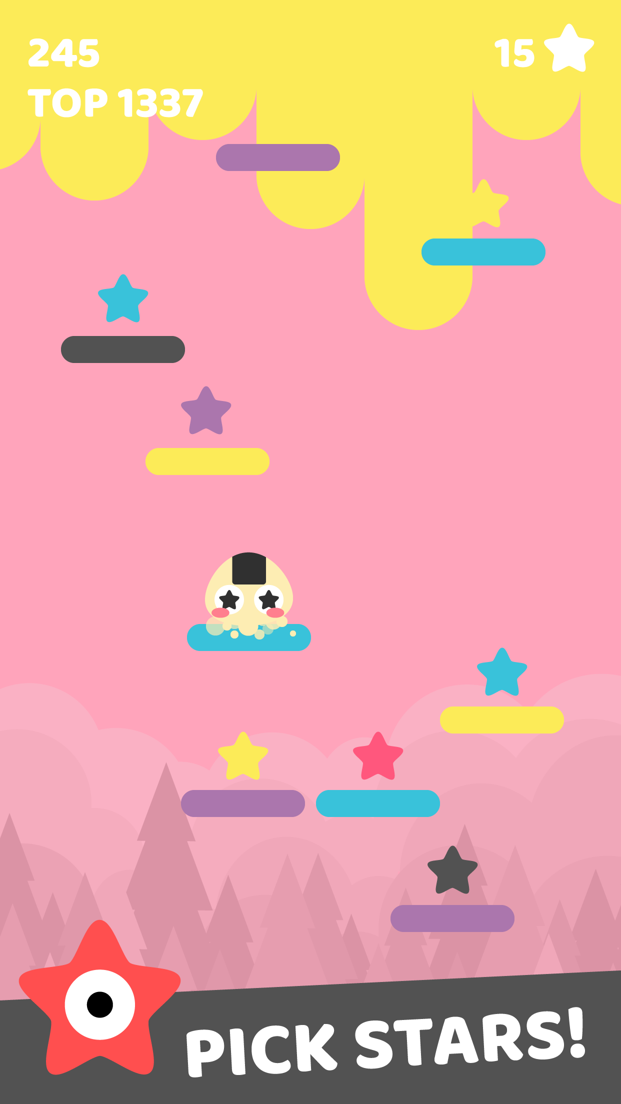 Jelly Jump: Happy Rainbow Colors Game Screenshot