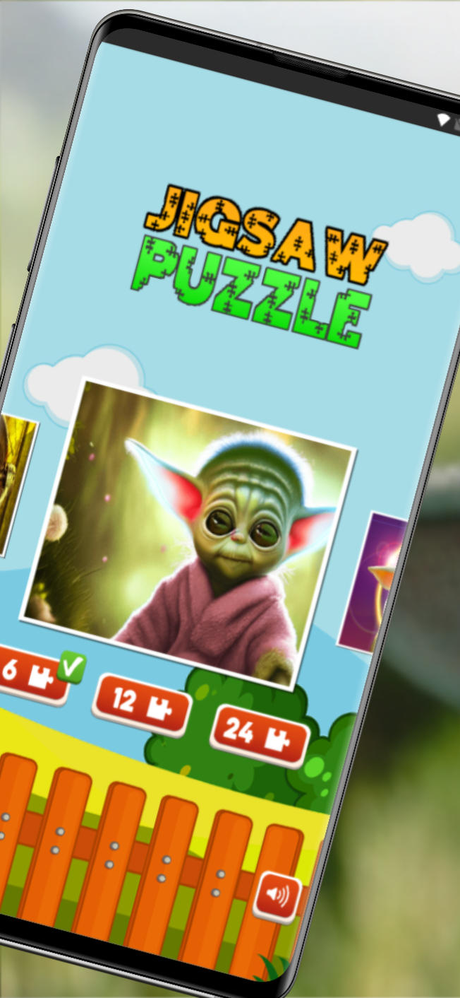 Captura de Tela do Jogo Baby yoda Puzzle Jigsaw