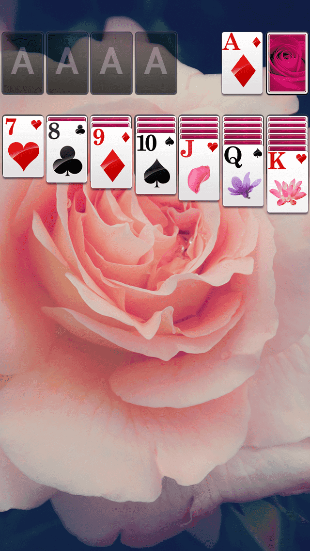 Solitaire Purple Rose Theme for Android/iOS - TapTap