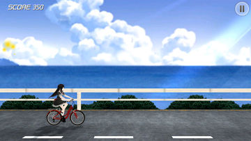 单车少女-阳光海滩 Game Screenshot