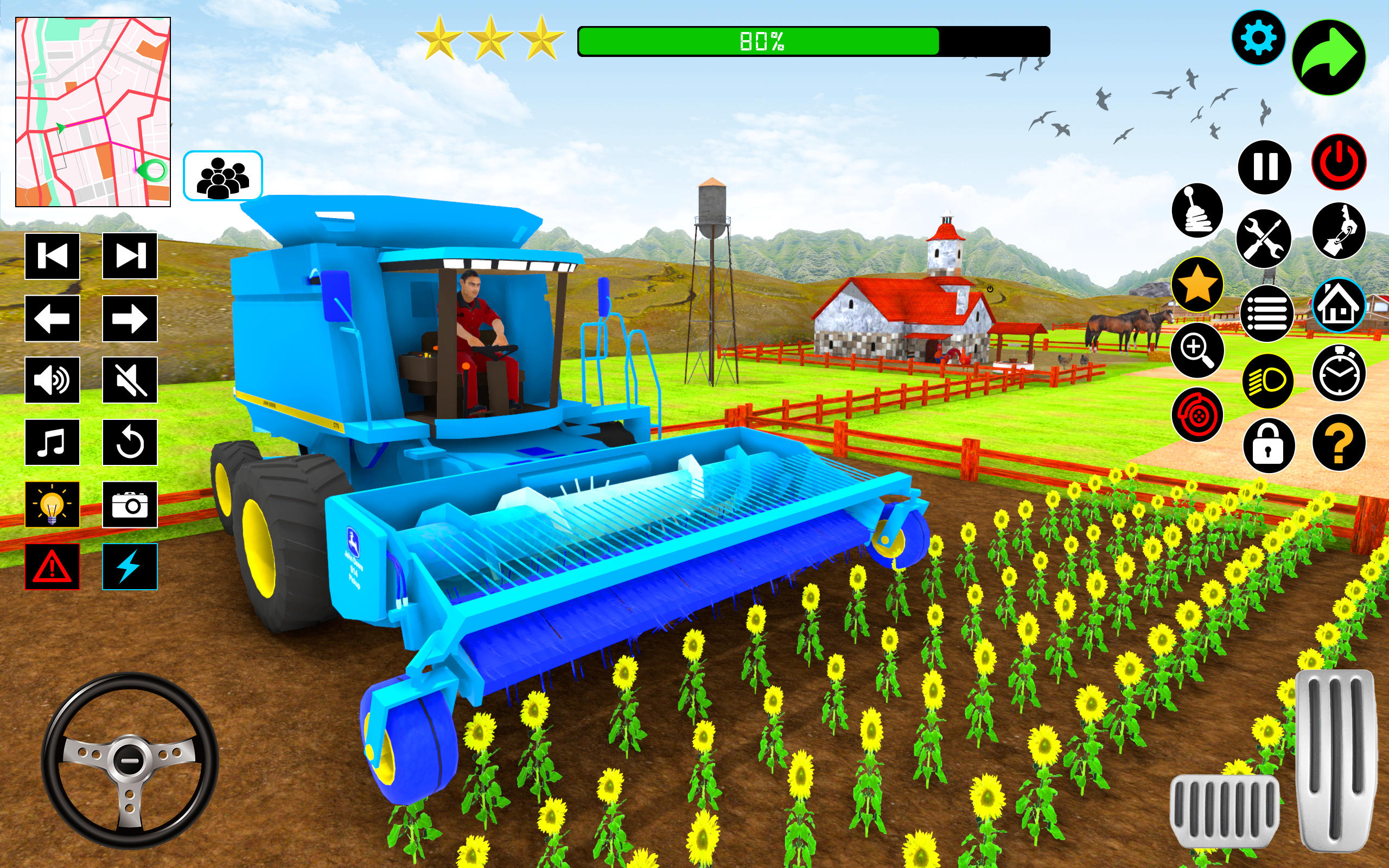 Jogo de simulador de agricultura com máquinas agrícolas caras - YELLOW  TRACTOR 