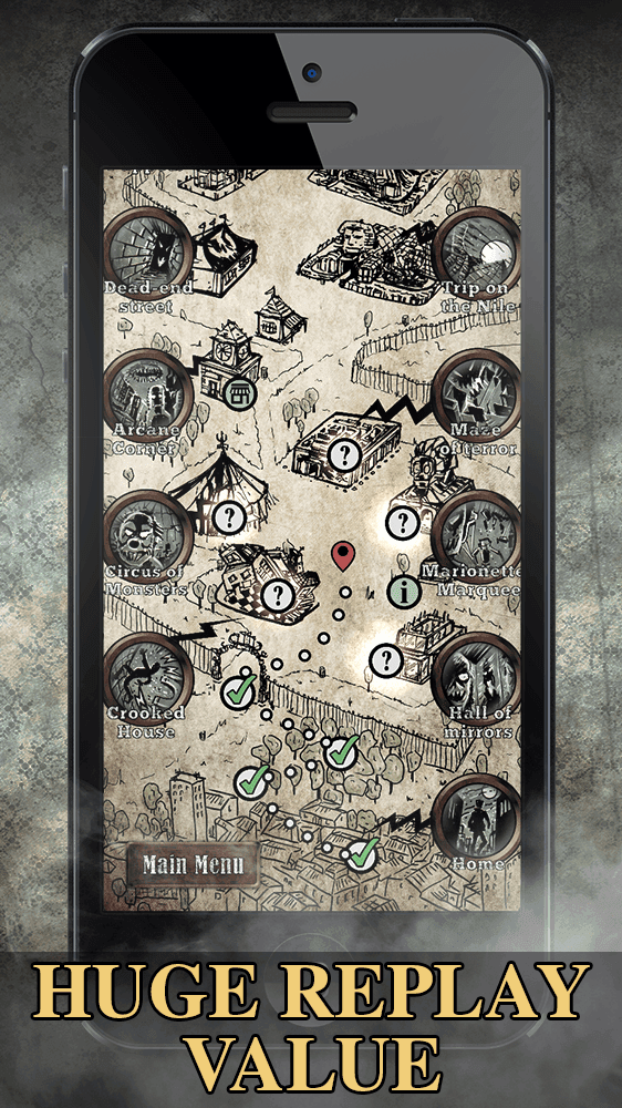 Sinister Fairground GAMEBOOK Game Screenshot