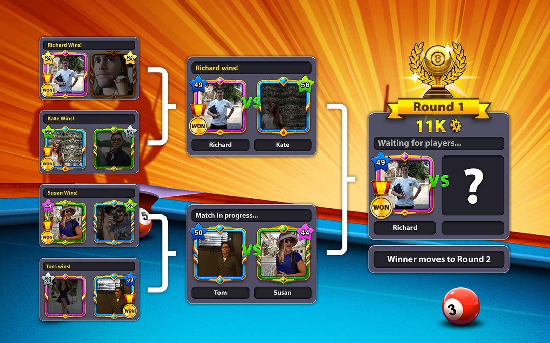 8 Ball Pool ภาพหน้าจอเกม