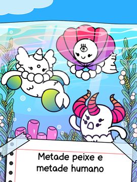Captura de Tela do Jogo Mermaid Evolution: Merge Game