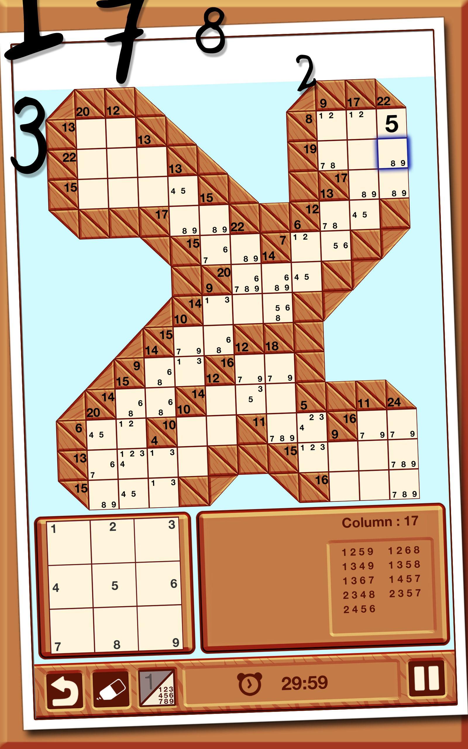 Kakuro Game Screenshot