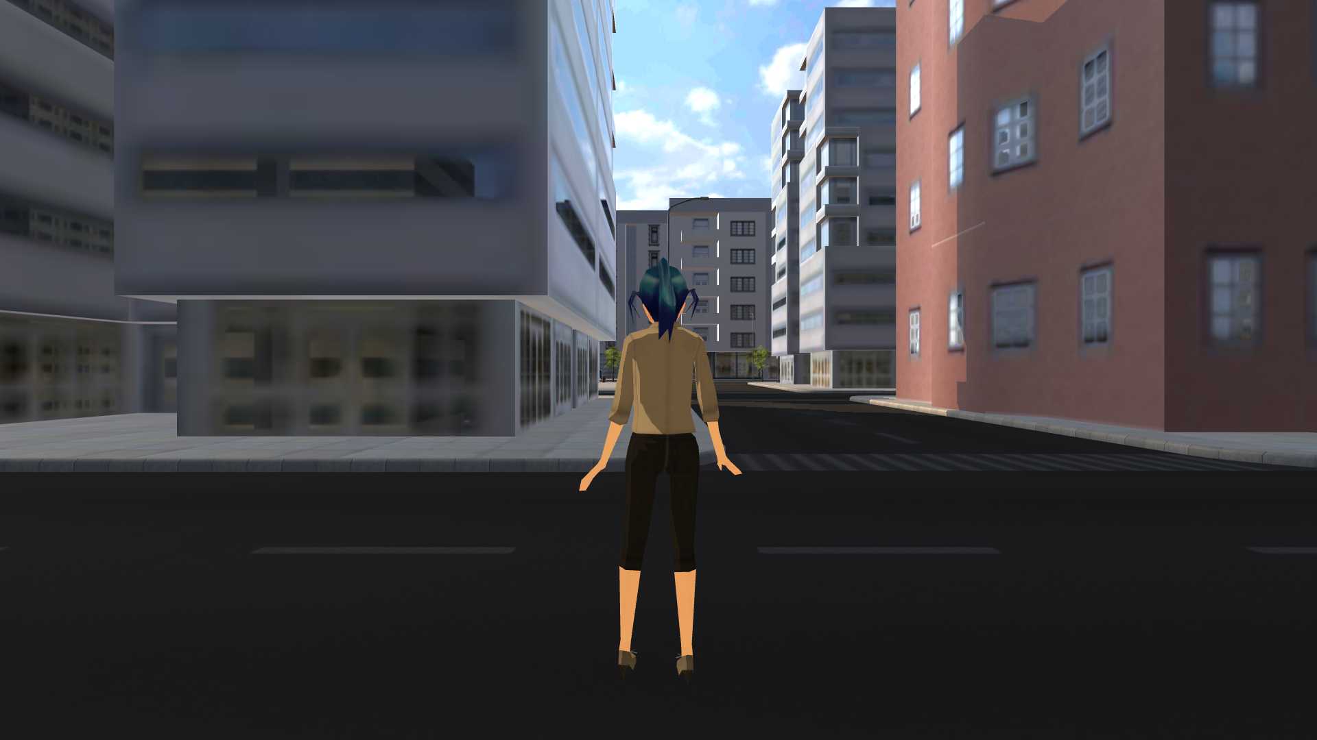ビル街でおにごっこ Game Screenshot