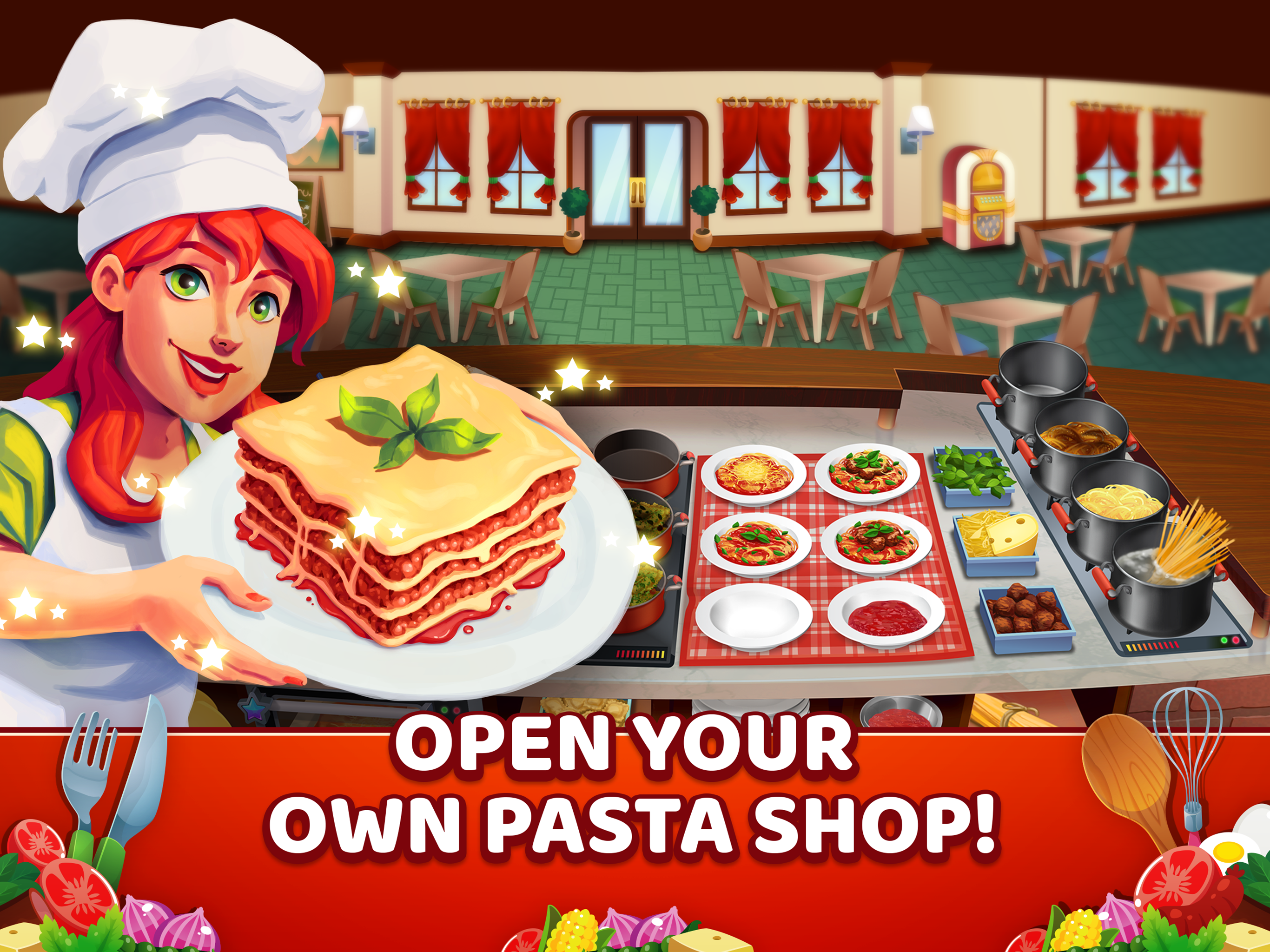 Cuplikan Layar Game My Pasta Shop: Cooking Game