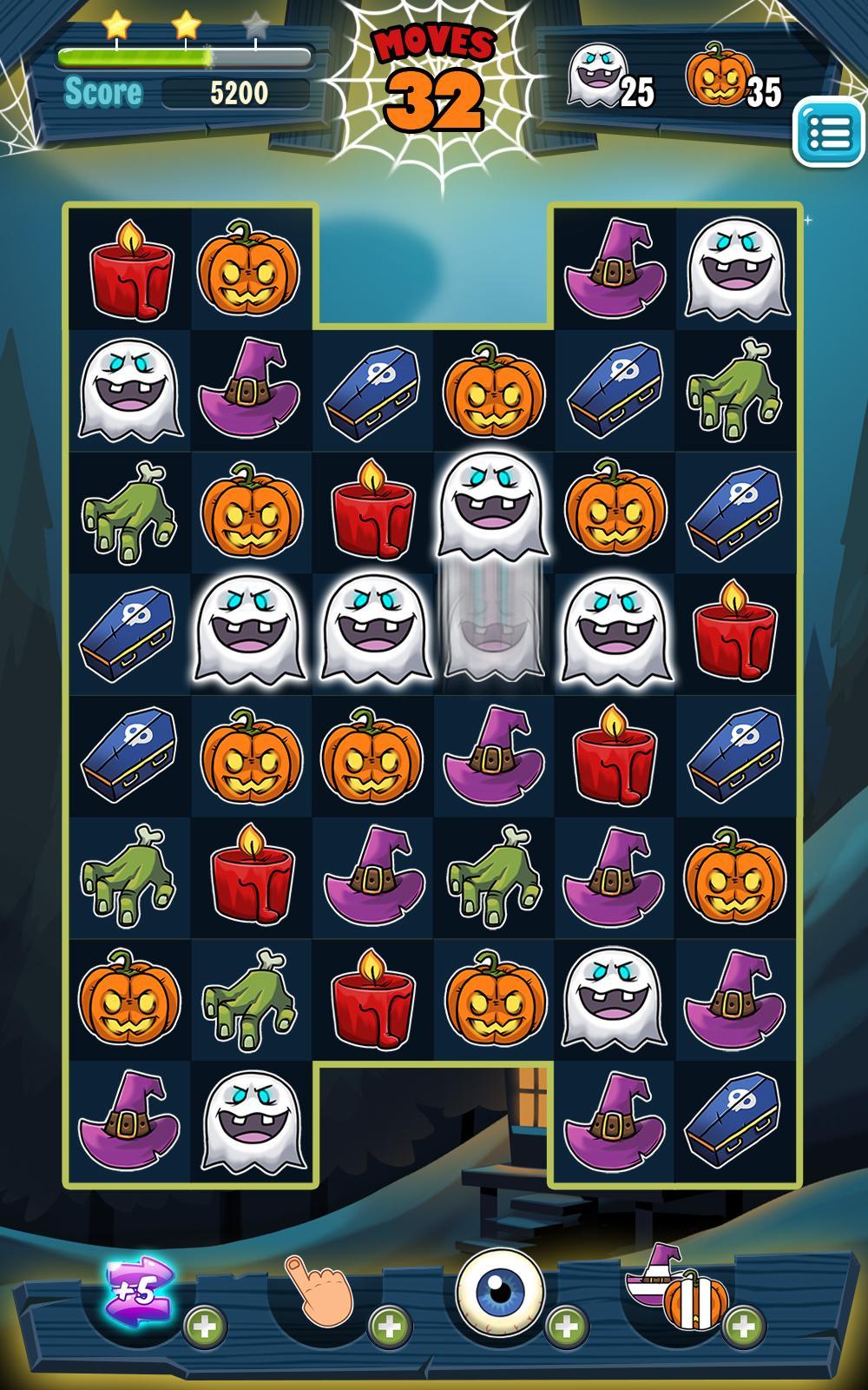 Halloween Match 3 게임 스크린샷