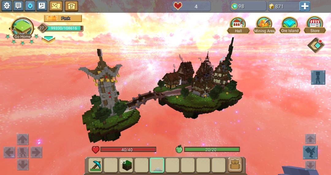 Screenshot of Skyblock for Blockman GO