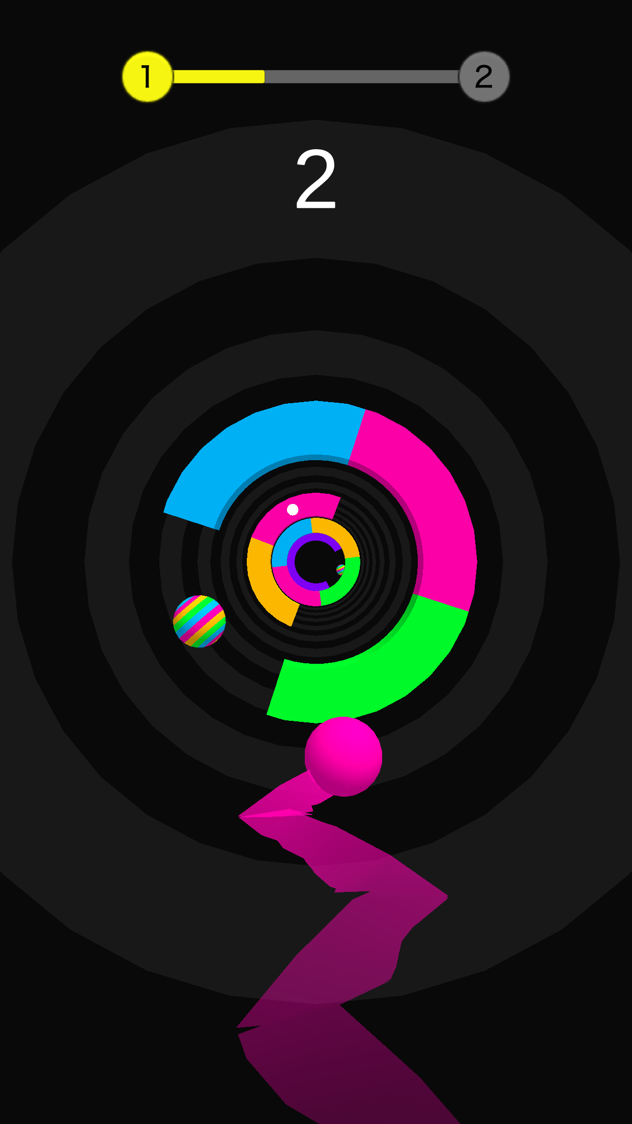 Helix Color Ball - Switch Run 3D 게임 스크린 샷
