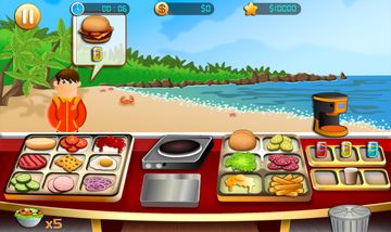Cooking - Beach Yummy Burger Restaurant Game Screenshot