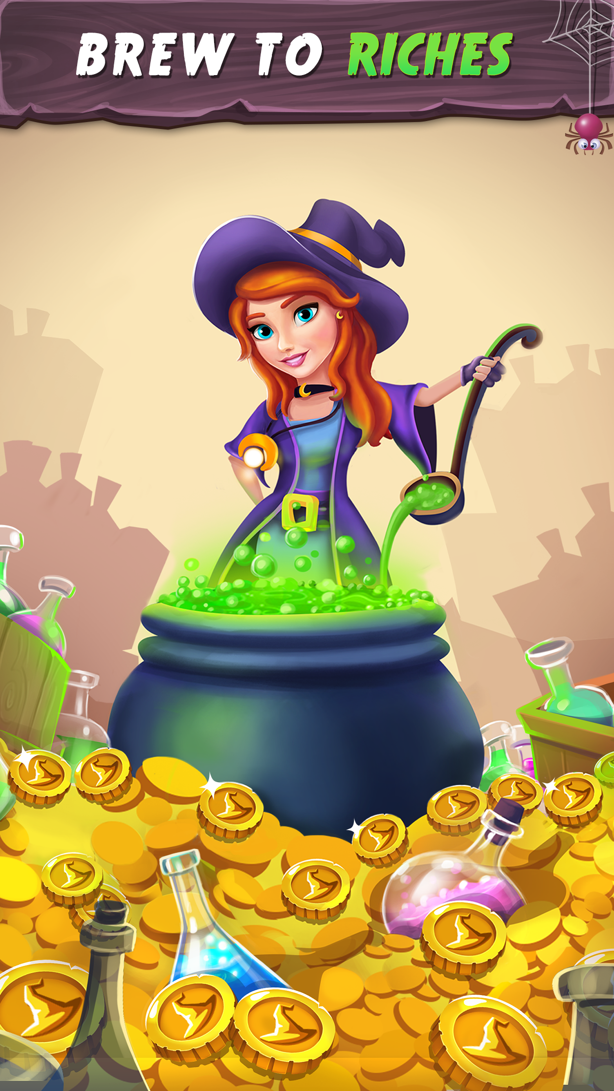 Tiny Witch Clicker : Brew Potions & Live Forever Game Screenshot